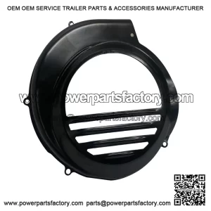 Black Flywheel Cover (Electric Start Model) for Piaggio Vespa PX80 & PX125-200.
