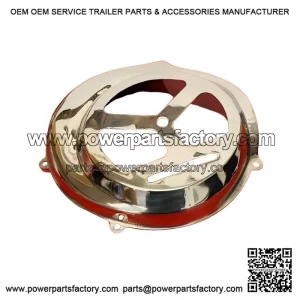 GS-Style Polished Stainless Steel Flywheel Cover, Vespa PX125E, PX150E, PX200E Elestart
