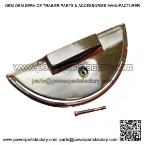 Polished Stainless Steel Spare Wheel Cover with Mounting Bolt, Vespa PX 125~200