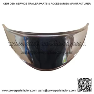 7?INCH POLISHED STAINLESS STEEL HEADLIGHT PEAK / LAMP SHADE ?C For Vespa PX, LML