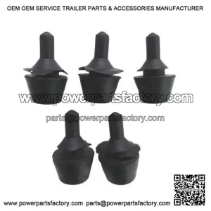 5-Piece Rubber Buffer for Luggage Compartment Lid (12mm) ?C fits Vespa V50, PV, ET3 & PX.