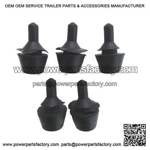 5-Piece Rubber Buffer for Luggage Compartment Lid (12mm) ?C fits Vespa V50, PV, ET3 & PX.