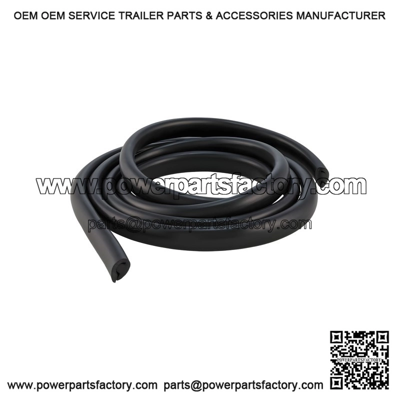 Black Rubber Leg Shield Trim (1650mm) for Vespa 50-125 & PX80-200.