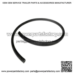 Left Hand Side Panel Rubber in Black for Vespa PX & T5.