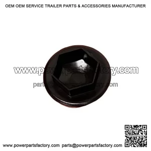 Piaggio Black ABS Plastic Flywheel Nut Cover for VESPA PX, T5 & COSA.