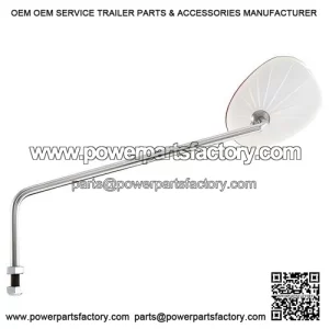 Standard Right RED Mirror for Vespa PX Non-Disc Models & T5 Classic.