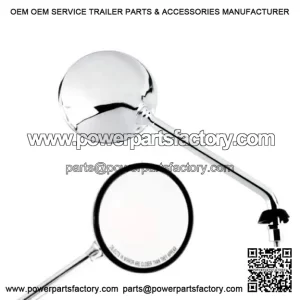 Chrome Plated Rear View Mirror Set (Fiem) for Vespa PX & LML.