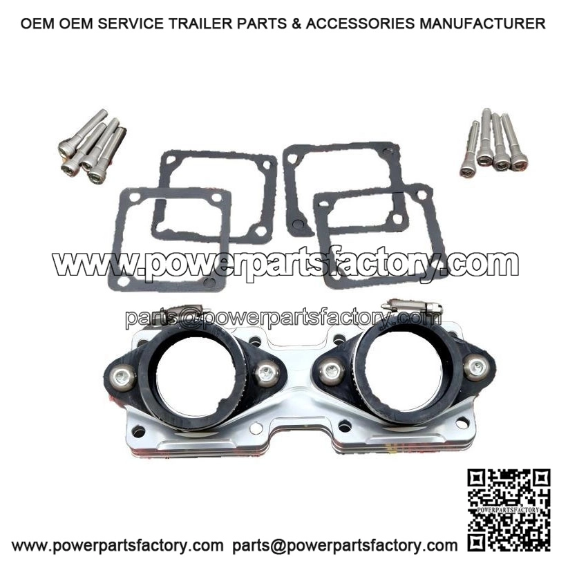 Billet Aluminum Crossover Intake Manifolds for Banshee (Fits Stock or 28mm Carbs, Includes Intake Boots) - Image 2