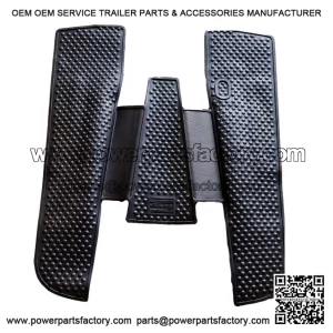 Brand New Black One-Piece Rubber Footboard Mat with Scooter Logo for Vespa PX, LML & T5.