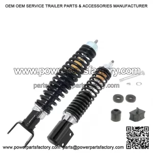Carbon Sport Black Shock Absorbers (Front & Rear) for Vespa PX 200 Arcobaleno.
