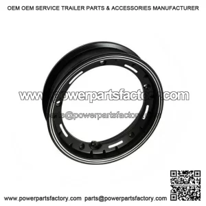 10-Inch Black Alloy Tubeless Wheel Rim for VESPA LML, PX, Sprint & Rally.