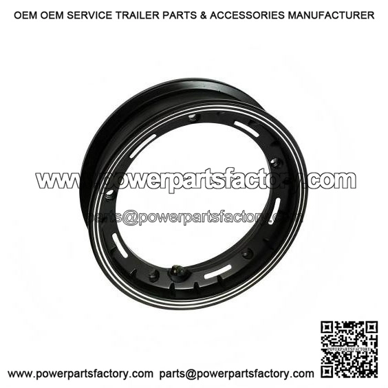 10-Inch Black Alloy Tubeless Wheel Rim for VESPA LML, PX, Sprint & Rally.