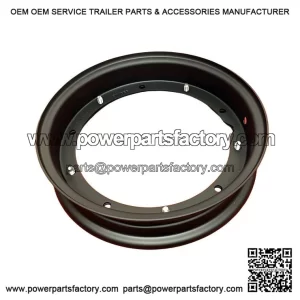 Grade A Black Satin Painted 10-Inch Steel Split Wheel Rims for VESPA PX, PE, PK, T5 & LML.