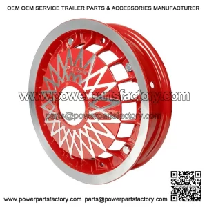 Spoked Split Red Rim (2.10x10) for Vespa PX, T5 & LML.