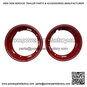 Pair Sport Tubeless Wheel Rims 2.50-10 Red, Vespa PX 125/200, LML 2T & 4T