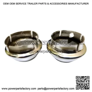 Plastic Chrome Finish 10" Wheel Hub Cap Set (Front & Rear) for VESPA PX & LML.