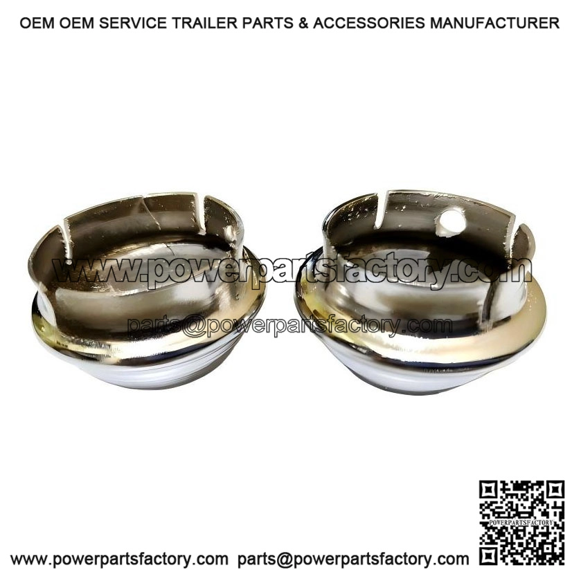 Plastic Chrome Finish 10" Wheel Hub Cap Set (Front & Rear) for VESPA PX & LML.