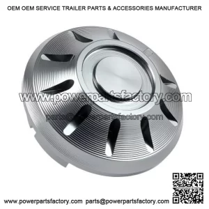 Grey CNC Wheel Nut Cap for Vespa PX (-1984), Rally, Sprint, TS, GT, GTR, GS160 & SS180.
