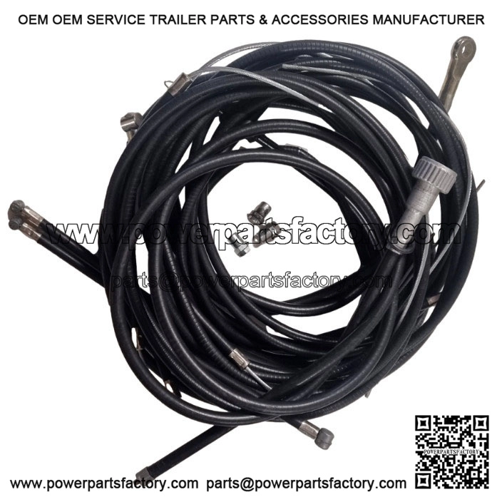 Friction-Free Teflon-Lined Cable Set in Black (with free trunnions) for PX & LML.