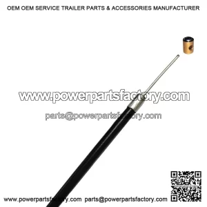 Extra Long Black Friction-Free Throttle Cable with Nipple for Vespa PX 125/150/200.