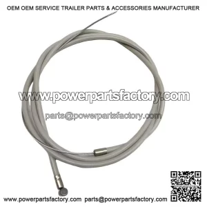 Grey Drum Brake Front Brake Cable (Italian #002498) for Vespa PX.