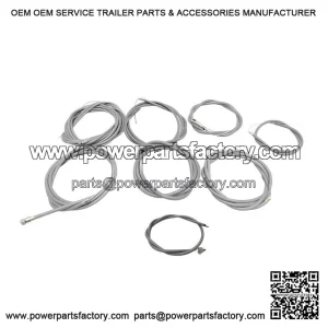 New Complete 8-Wire Cable Kit with Outer in Gray for Vespa PX alt 80-200 & Stella.