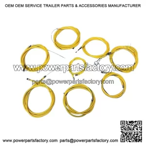 Complete Friction-Free Cable Kit (Non-Disc) for VESPA PX, P, PE, LML, STAR & STELLA.