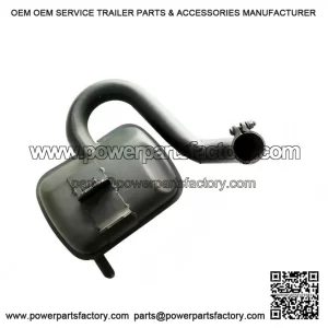 Standard Black Exhaust (Original Piaggio Stock) for VESPA PX200, PE & RALLY 200CC.