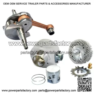 177cc Aluminium Cylinder Kit + Early Engine Shaft for VESPA PX 125.