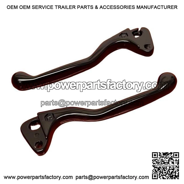 Sports Black Dog Leg Clutch & Front Brake Levers for VESPA PX, PE & T5 (1977-1998).