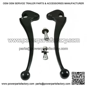 Black Clutch & Brake Lever Set (Non-Disc Model) for VESPA PX, LML, STAR & STELLA.