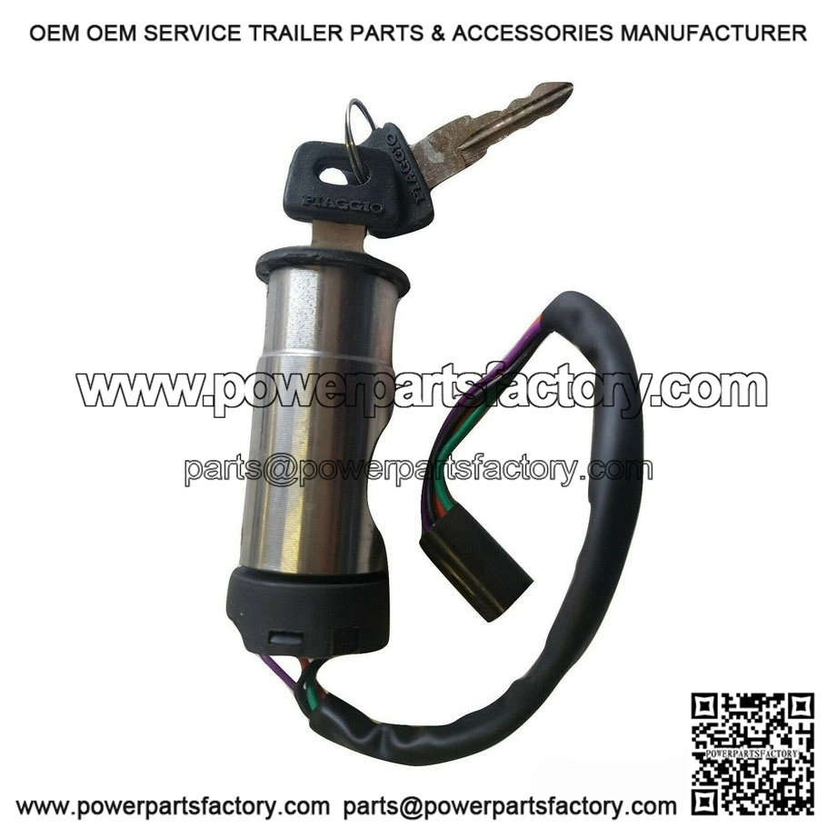 Complete Steering/Ignition Lock Assembly (4-Wire DC) with Key for VESPA PX & LML.