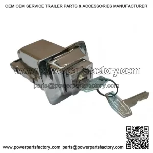 Chrome Plated Seat Lock with 2 Keys ?C Compatible with Vespa PX, PE & LML.