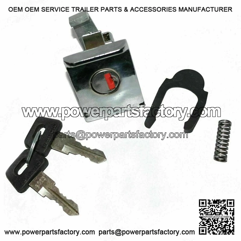 Chrome Glovebox / Toolbox Lock with 2 Piaggio Keys for VESPA PX, LML & EFL.