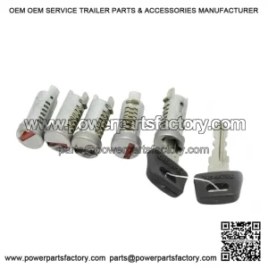 Set of 5 Barrel Locks for Vespa PX, Lusso, T5 & PK.