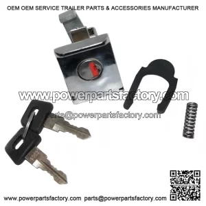 CHROME?PLATED GLOVE / TOOL BOX LOCK WITH 2 KEYS ?C For Vespa PX, PE 150, LML NV