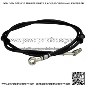 Black Front Brake Hose for Vespa PX & T5.