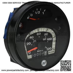 Black Edition Speedometer (Since 2001) for Vespa PX125, PX150 & PX200.