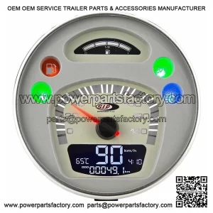 Digital LCD Speedometer with Rev Counter 2.0 for VESPA PX125E, PX150E & PX200E.