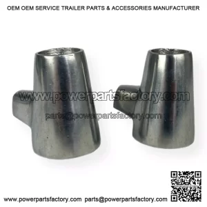 Polished Alloy Metal Centre Stand Feet (22mm) for Vespa PX, PE, PK & T5.