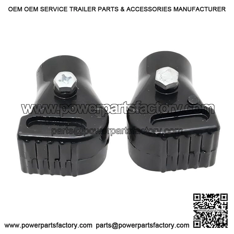 Pair of Black Stand Shoes/Feet for Vespa PX, LML, Star & Stella.