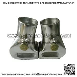 Brand New Pair of Polished Alloy Stand Feet for Vespa PX, P125X, PX200, T5, LML & PK.