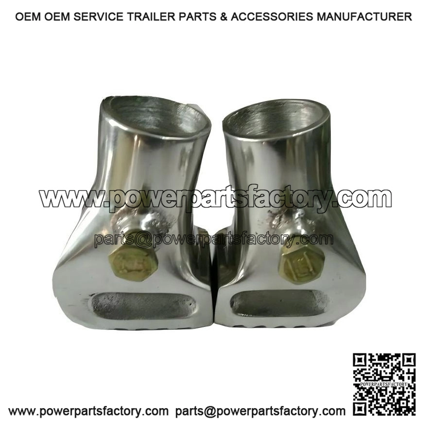 Brand New Pair of Polished Alloy Stand Feet for Vespa PX, P125X, PX200, T5, LML & PK.
