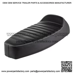 Black Slope Back Sports Seat with Push Button Lock for VESPA PX, PE, T5 CLASSIC & LML 2T.