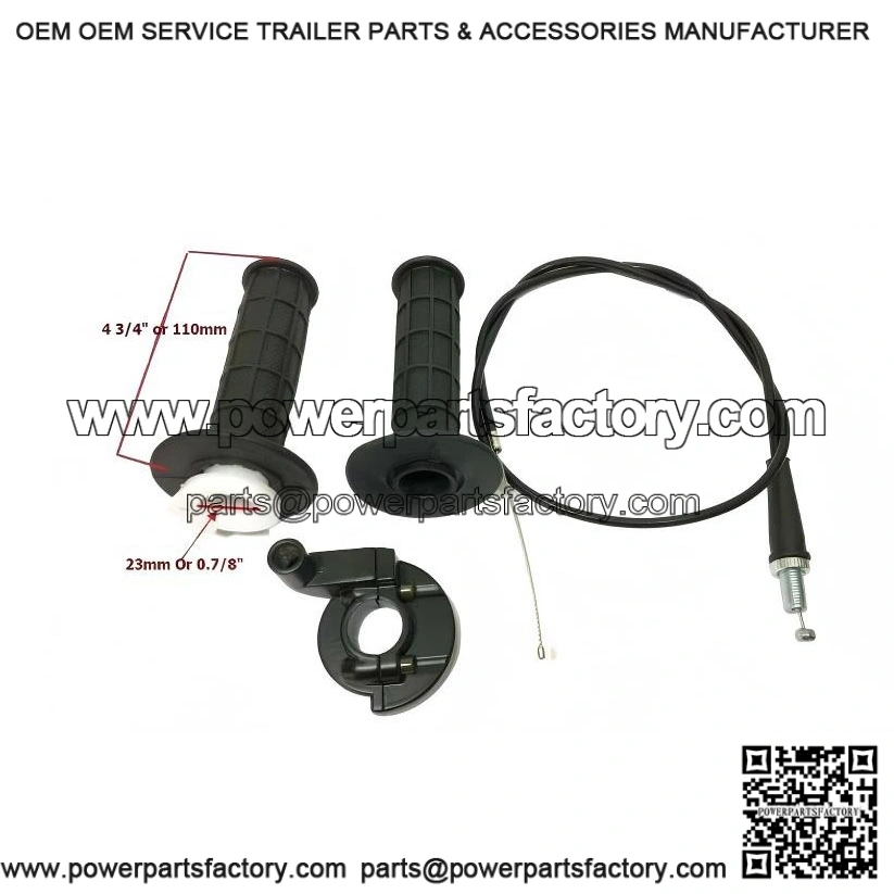 Throttle Cable & Twist Handlebar Casting for Honda CT70 Trail 1969?C1974 (7/8" Bar)