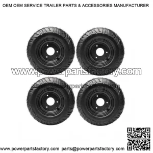 Set of 4 Tires 13x5.00-6" Wheel Rim for Go Kart, Drift Scooter, ATV, Quad, Golf Cart