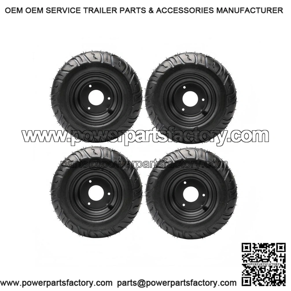 Set of 4 Tires 13x5.00-6" Wheel Rim for Go Kart, Drift Scooter, ATV, Quad, Golf Cart