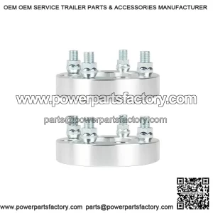 2Pcs 1 Inch Golf Cart Wheel Spacers, 1/2x20 Studs, 62mm Hub Bore, 4x4 Bolt Pattern