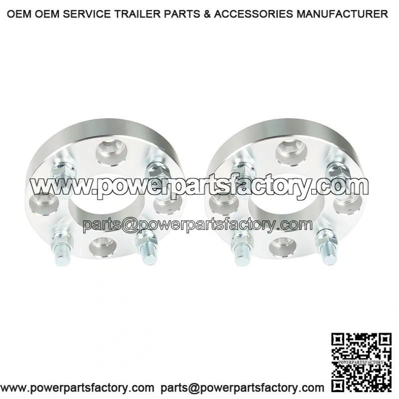 2Pcs 1 Inch Golf Cart Wheel Spacers, 1/2x20 Studs, 62mm Hub Bore, 4x4 Bolt Pattern - Image 2