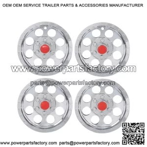 4Pcs Silver 10" Golf Cart Wheel Cover Hub Caps for EZGO, Club Car, Yamaha